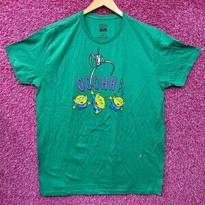 Disney X Pixar Toy Story Aliens Little Green Men Ooooh! The Claw Green T-Shirt X